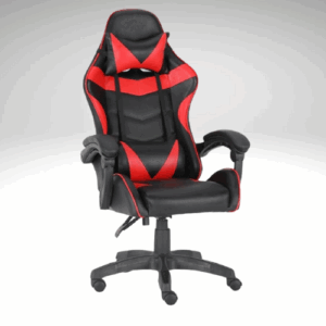 SILLA GAMER NEGRA CON ROJO