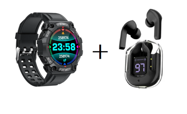Smart Watch Fd68 Pro + Audifonos Inalámb